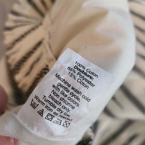 J. Crew Factory Cream & Black Aztec Print Mini Skirt Size 8 - Picture 10 of 11